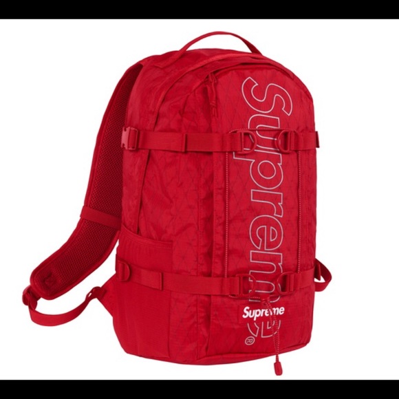 supreme backpack red ss18